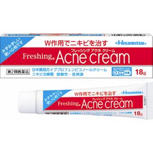 久光 Hisamitsu Freshing Acne双重作用祛痘乳膏：18g【2類】