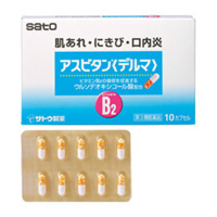 日本佐藤 改善皮肤干燥，痘痘口腔溃疡维生素B2配合胶囊：10粒【3類】