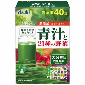 Asahi朝日100%大麦若叶青汁21种蔬菜纤维：40袋