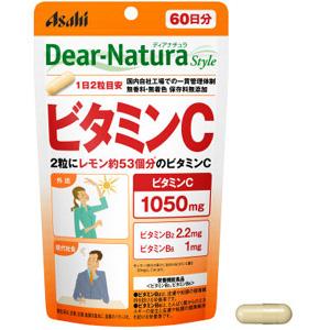 朝日Dear natura维生素c维他命c群/VB60日一袋120粒