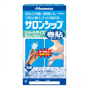 久光制药Salonpas撒隆巴斯 消炎镇痛冷感卷贴短卷膏药 :6枚【3類】