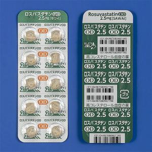 RosuvastatinOD瑞舒伐他汀口崩片2.5mg「沢井」:100片