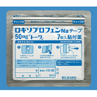 Loxoprofen Sodium洛索洛芬钠透皮贴50mg「東和」（膏药）：35枚（7枚×5袋）