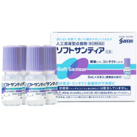 参天制药 Soft Santear人工泪液型眼药水：5ml×4支【3類】