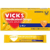 大正 Vicks Medicated 咽喉糖 柠檬味：20个