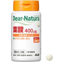朝日Asahi Dear-Natura叶酸+维生素B6/B12：60粒