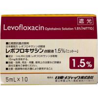 Levofloxacin盐酸左氧氟沙星滴眼液1.5%「日東」：5mL×10支