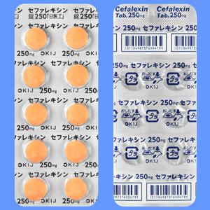 セファレキシン錠250「日医工」 50錠(10錠×5 PTP)｜薬の個人輸入