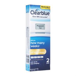 Clearblue デジタル妊娠検査薬 週数予測付き 2回分 2箱 薬の個人輸入 空詩堂