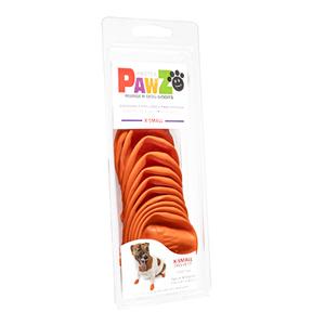 Pawz パウズ犬用ラバーブーツxsサイズ オレンジ色 12枚 1個 薬の個人輸入 空詩堂