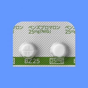ベンズブロマロン錠25mg「NIG」：100錠(10錠×10シート)｜薬の